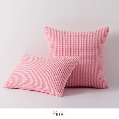 Cushion Stripe Large Grain Sofa Pillow Cover Modern Simple Square Corn Corduroy Pillow Cover