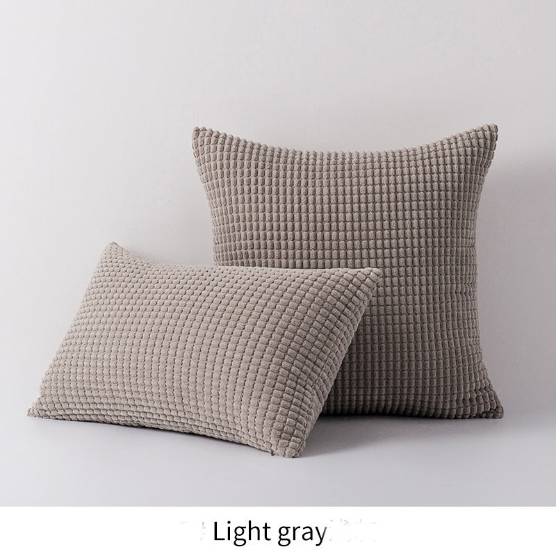 Cushion Stripe Large Grain Sofa Pillow Cover Modern Simple Square Corn Corduroy Pillow Cover