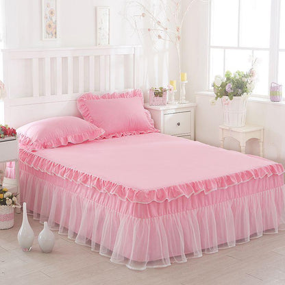 Bed Skirt Lace Single Piece Bed Cover Double Bed Cover Mattress Protective Cover Bed Cover No Pillowcase Bed Skirt