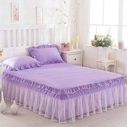 Bed Skirt Lace Single Piece Bed Cover Double Bed Cover Mattress Protective Cover Bed Cover No Pillowcase Bed Skirt