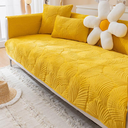 Jacquard Blanket Sofa Slipcover Solid Color Non-slip Sofas Blankets For Living Room Soft Seat Covers Various Size For Home Decor