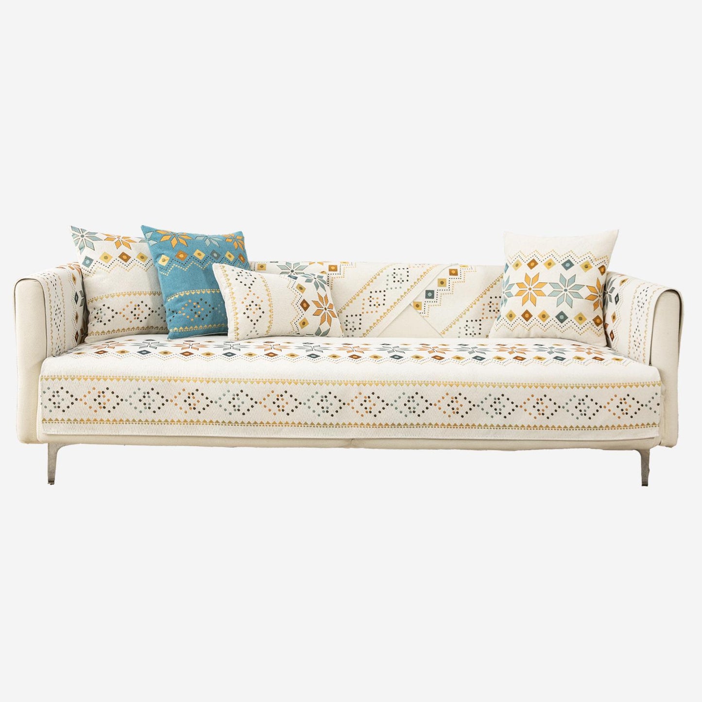 1pc Nordic Chenille Sofa Cushion Non-slip Four Seasons Universal Modern Solid Wood All-inclusive Sofa Cover Cloth