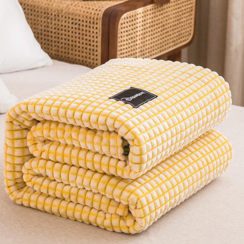 Super Soft Blankets and Throws for Sofa Office Solid Soft Warm Winter Flannel Blanket Throw Blanket