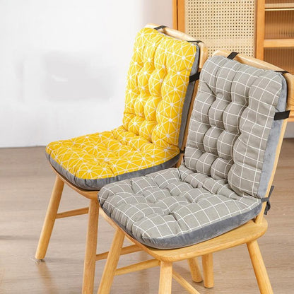 Plaid Pattern Chair Cushions Autumn Winter Student Seat Pad Non-Slip Office Back Cushions Home Decor Sitting Pillow Super Soft