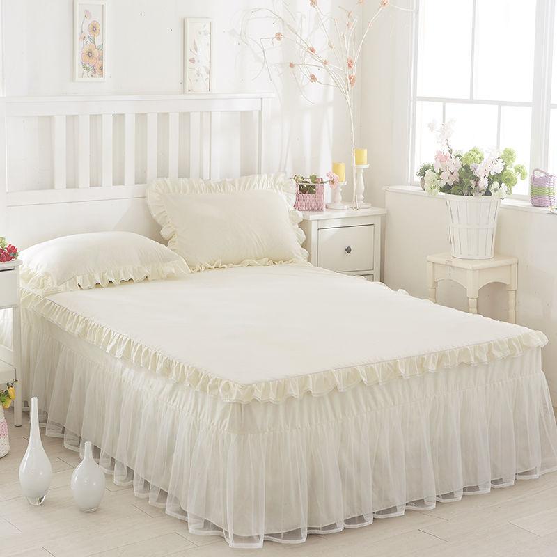 Bed Skirt Lace Single Piece Bed Cover Double Bed Cover Mattress Protective Cover Bed Cover No Pillowcase Bed Skirt