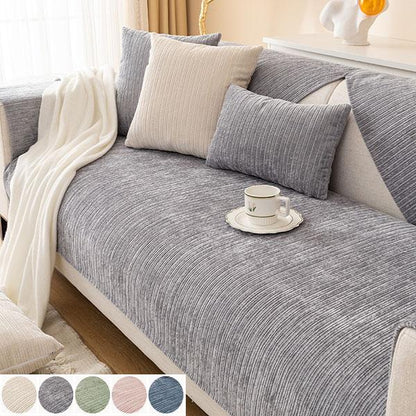 Nordic Chenille Sofa Cover for Living Room Non-Slip Thick Couch Cushion Armchair Seat Mat Corner Sofas Towel