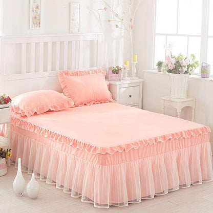 Bed Skirt Lace Single Piece Bed Cover Double Bed Cover Mattress Protective Cover Bed Cover No Pillowcase Bed Skirt