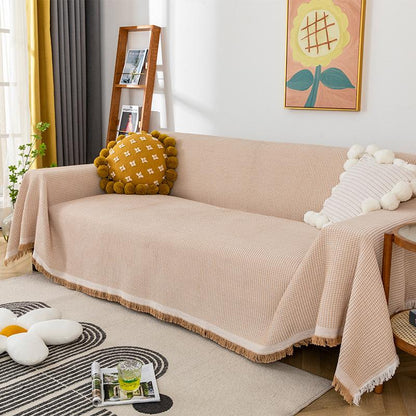 Sofa Towel Throw Blanket Solid Color Knitting Sofa Covers Blanket Plaid Towel Slipcovers Protect Cover Home Decor