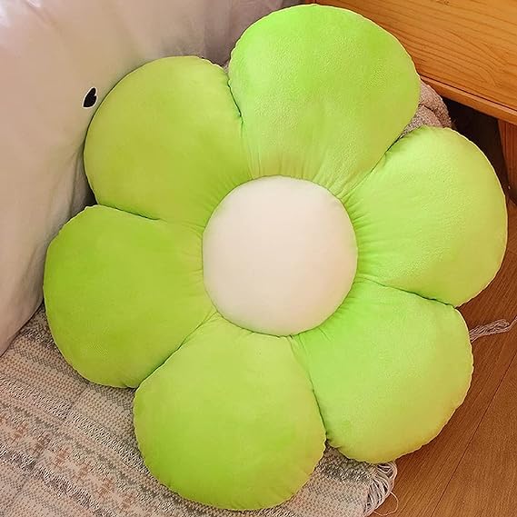 19" Flower Floor Pillow Flower Plush Seating Chair Cushion Cute Tie Dye Seating Oversized Throw Pillow Pad for Home Sofa Bed Decoration